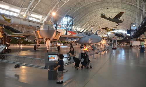Steven F. Udvar-Hazy Center: Lockheed Martin X-35B Joint Strike Fighter, with other contemporary jet aircraft